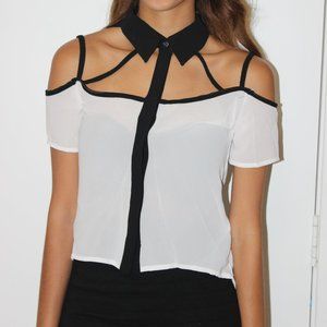 Black & White Blouse